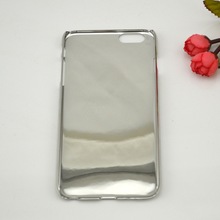 适用iphone6凹槽电镀壳 苹果5贴皮电镀手机壳 真空电镀加工定制