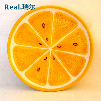 陶瓷柠檬造型盘子 陶瓷工艺品 水果系列 创意厨房用品 厂家直销
