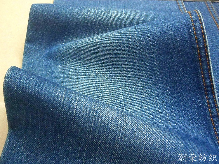 现货供应 无弹8 8赛络纺中厚丝光牛仔布 男女童服装面料一匹起批