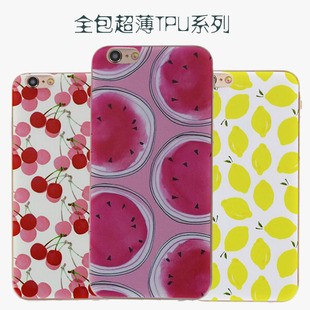 iPhone保护套-小清新西瓜柠檬iPhone6plus超薄