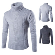 Áo len nam 2018 mới ngoại thương thời trang áo len jacquard màu rắn Anh áo len giản dị tại chỗ Y036 Áo len