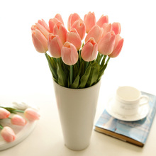 Mini Tulips Nhà máy Mô phỏng Hoa Bán buôn Xuất khẩu Hoa lụa Hoa cưới Trang chủ Hoa giả xuyên biên giới AliExpress Nhà máy mô phỏng