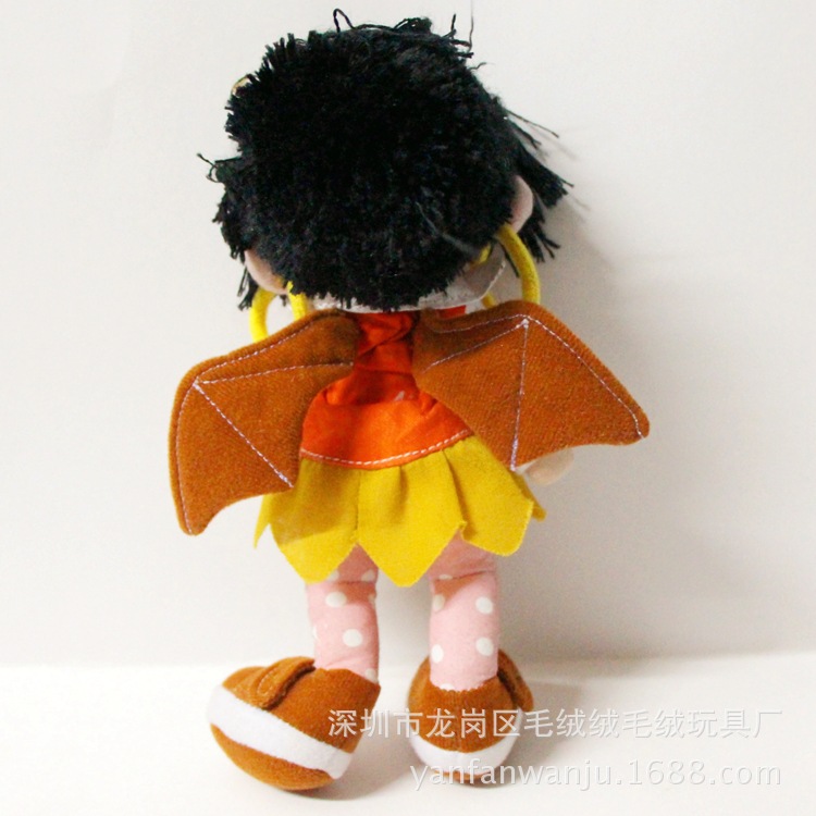 创意长头发穿鞋娃娃 佛山玩具厂家 可定做加工企业吉祥物娃娃