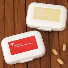 Portable 8 hộp thuốc nhỏ bao bì nhựa hộp đa chức năng lưu trữ hộp du lịch hộp di động vật liệu bảo vệ môi trường hộp Hộp lưu trữ