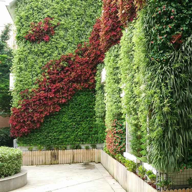 室外立体植物墙立体组合花盆挂壁绿化墙花墙墙面景观绿化工程定制