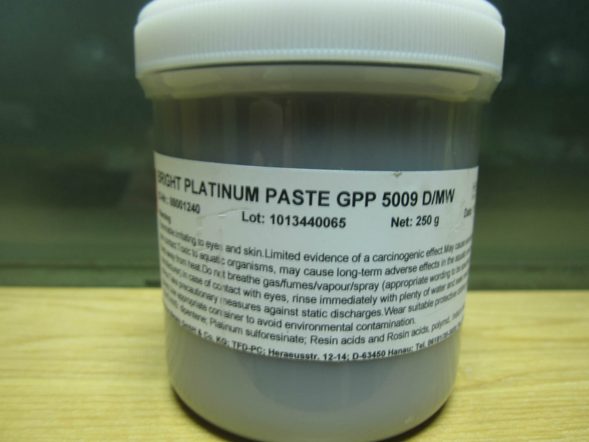 供应 德国贺利氏(heraeus)铂金膏gpp5009d,微波炉餐具用铂金膏