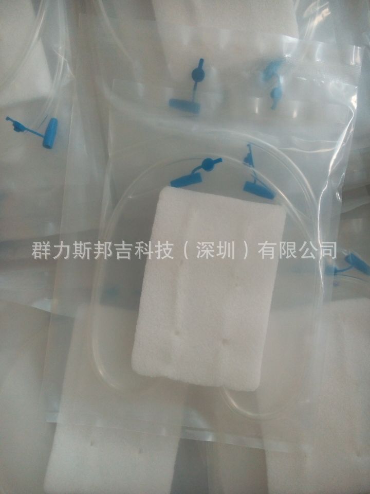 群力海绵供应医用加压海绵片 插管 医用引流负压棉带导管