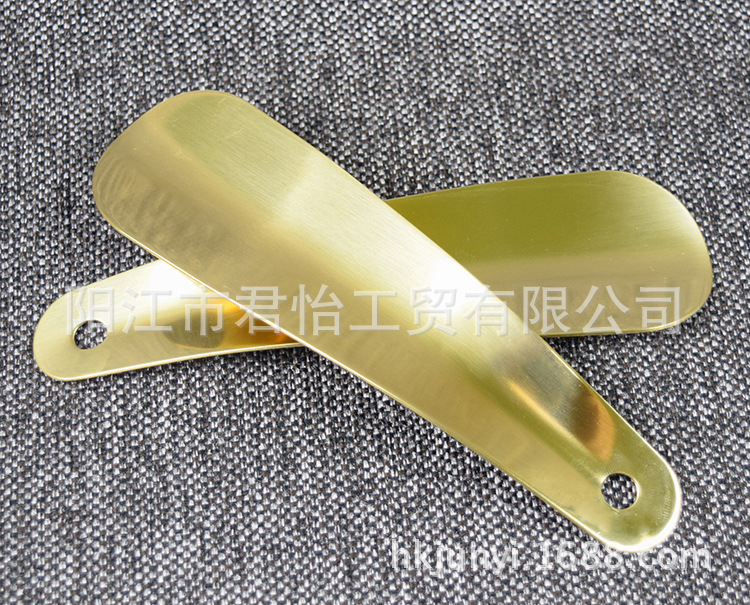 高档黄铜鞋拔子 铜鞋拔子 穿鞋器 提鞋器 鞋抽 鞋拨子 携带型