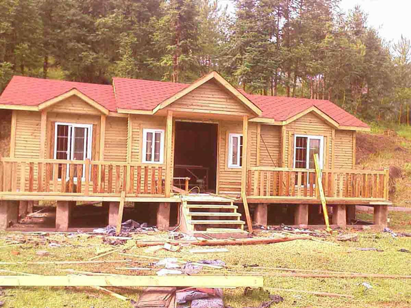 厂家生产原生态木房子自然潮流木结构房屋不一样的设计理念