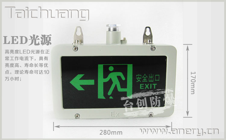 防爆安全出口指示灯byy 吊杆式 吸壁式 户外防水 防腐