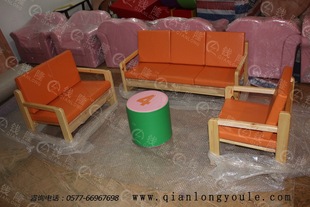 厂家直销亲子乐园幼儿园室内三件套沙发
