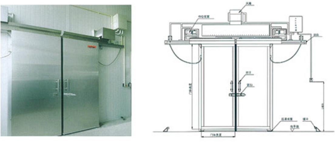 专业供应电动冷库门 平移自动门 保温门安装