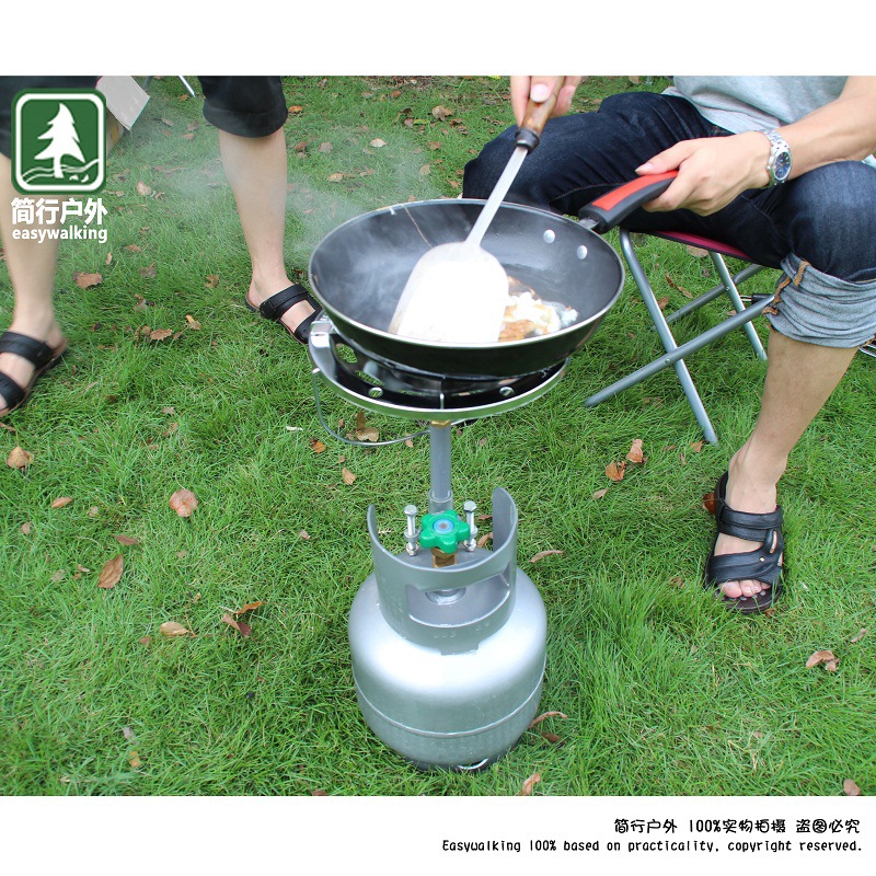 简行户外液化气钢瓶大炉头户外煤气灶烧烤炉野营气炉液化气炉头