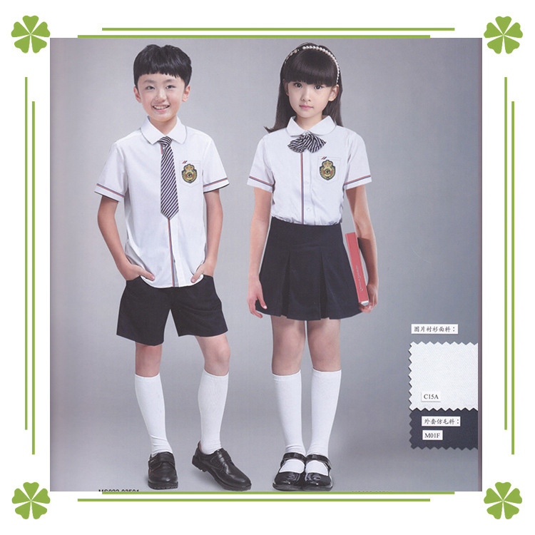 2015夏季纯棉学院幼儿园服 北京校服工厂 国际