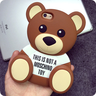 沙箱测试 zzz俄罗斯正品小熊iphone5S保护壳 苹果6PLUS 4.7可爱小