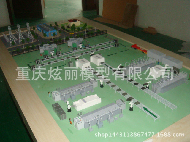 全自動太陽能板生產線模型