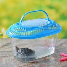 Cung cấp trung bình đơn giản nhựa nhỏ bể cá nhỏ bể nhựa rùa bể nhỏ bò sát hộp nhựa hộp thú cưng Bể cá cảnh