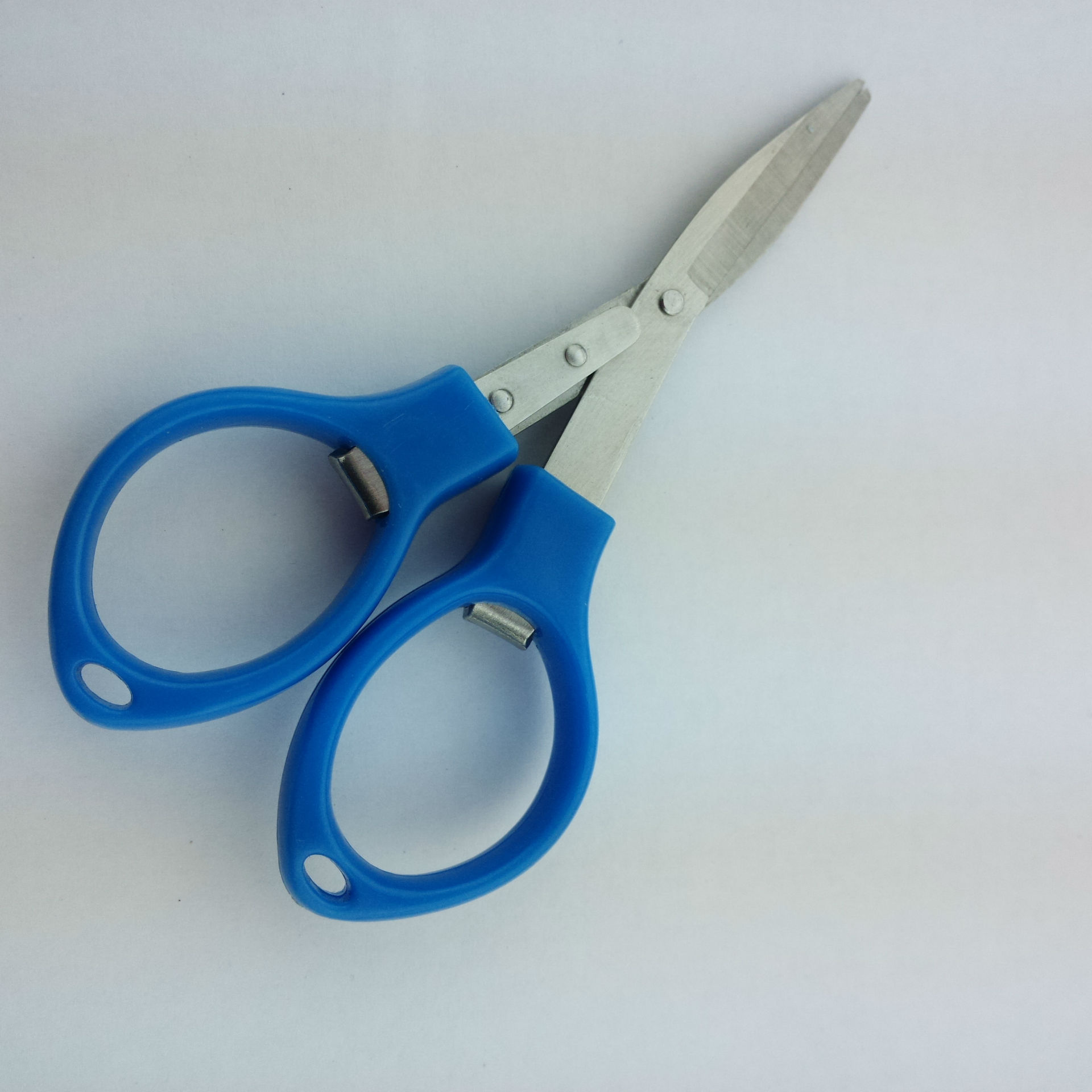 专业生产眼镜形剪刀 8字塑料柄剪刀 旅行携带方便折叠剪刀