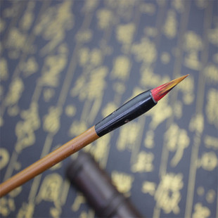 自产自销 精制小红毛 学生专用系列竹杆 常规江西毛笔大量批发