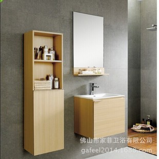 厂家直销  新款多层实木浴室柜 挂墙小尺寸 环保简约现代浴室柜
