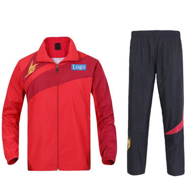 b5羽毛球服套装运动服男女款y-217休闲跑步外贸长袖服装印字logo