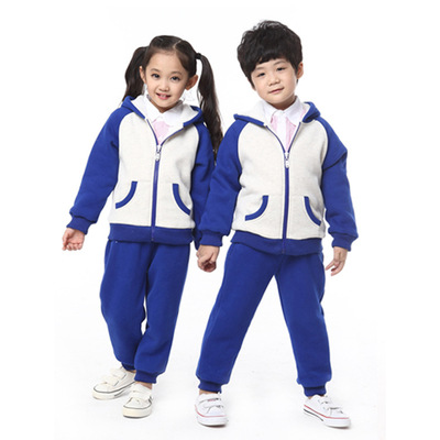 2015秋冬新款小学生幼儿园园服套装 运动服套装 长袖儿童校服定做
