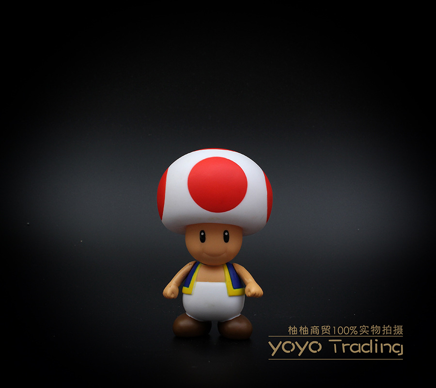 马里奥supermario正版散货5款代马里奥玛丽公仔盒装