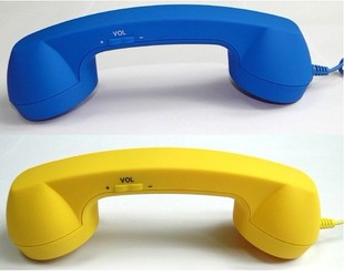 厂家直供mini手机听筒防辐射可加工定制小听筒复古手机话筒多色选