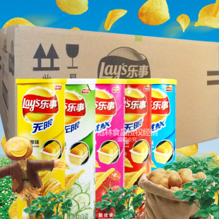 乐事薯片番茄黄瓜烤肉红烧肉原味104g*24桶装经销代理"零售通"