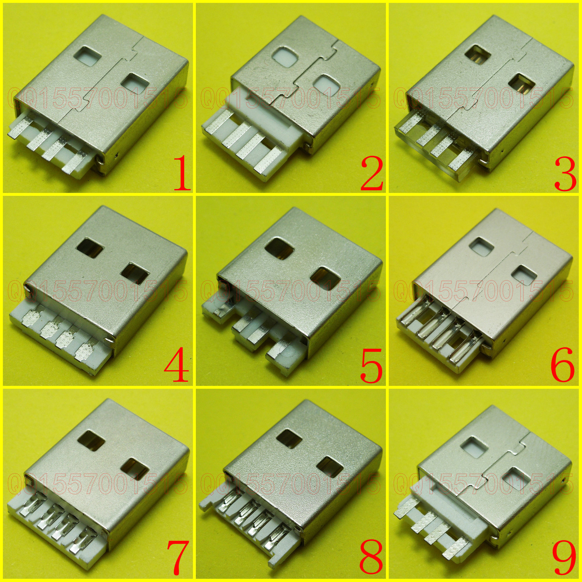 0 二合一usb公头 4脚 转接 u盘双用usb插头