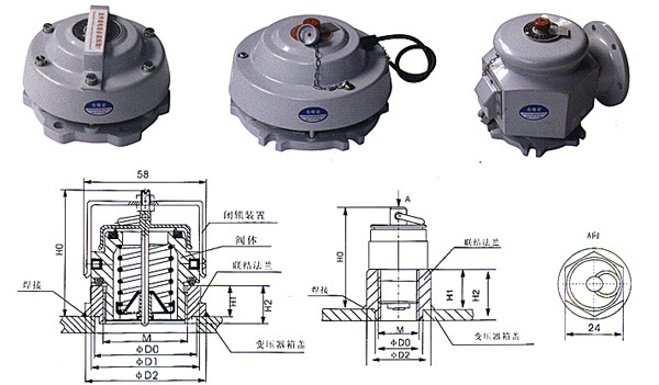 压力释放阀 型号:sy-ysf8-55/130kjth(kjb)库号:m389851