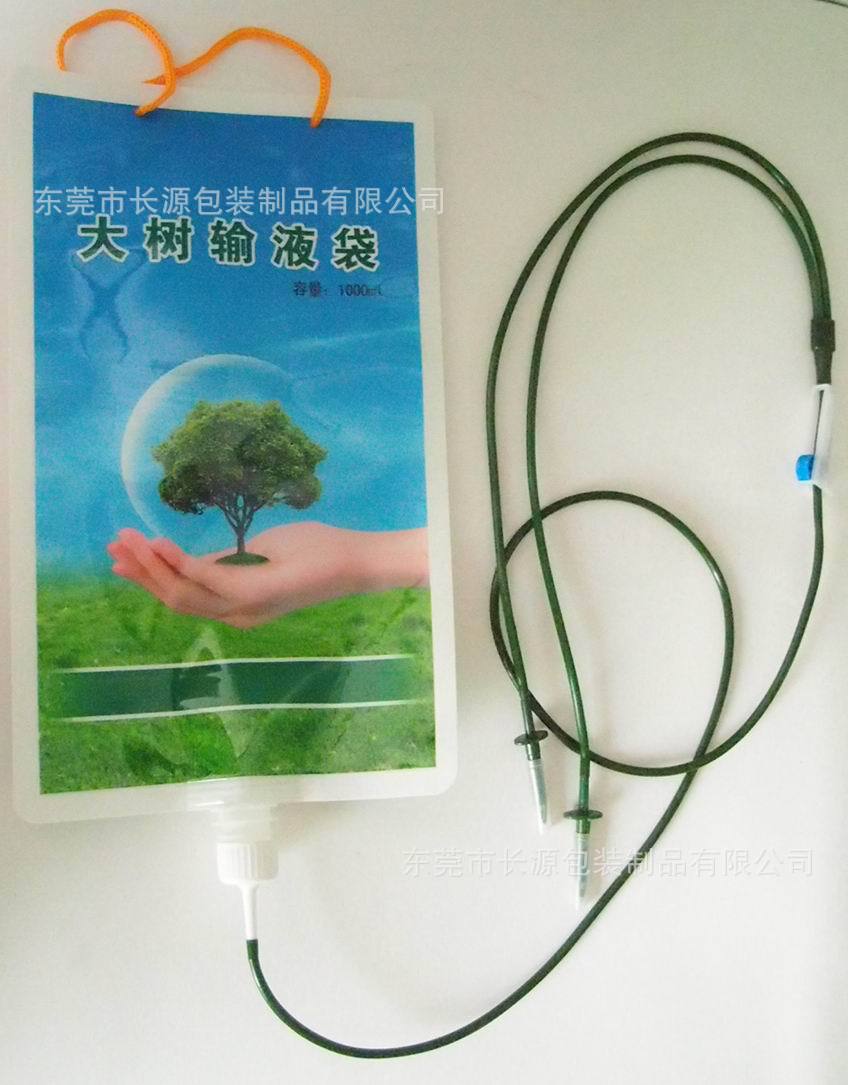 厂家直销1000ml大树输液袋 植物输液袋 果树营养液输液袋