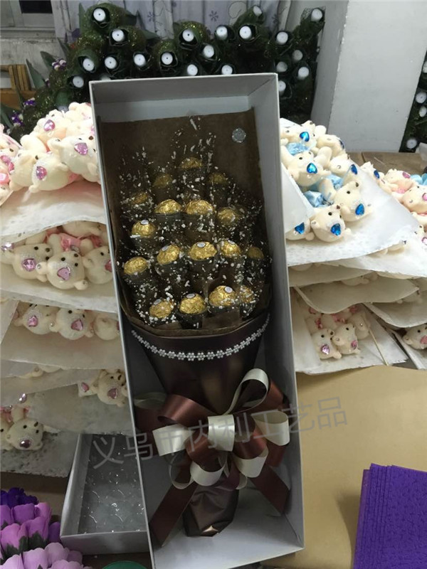 19颗33颗费列罗巧克力花束礼盒创意情人节圣诞节生日礼品批发