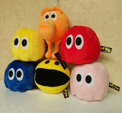 新品pac-man 像素大战 小幽灵毛绒玩具 吃豆人公仔 pixels 现货
