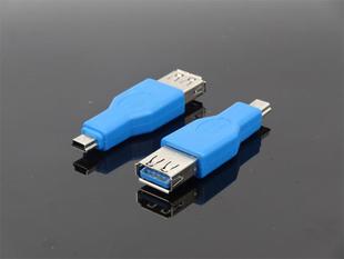 USB母转mini公10P 3.0转接头 A母转10P公 usb3.0转接头