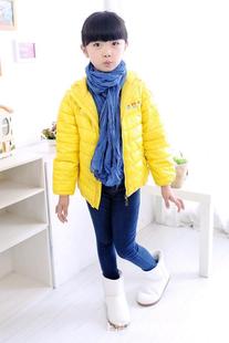 中小童 15冬季新品韩版时尚儿童羽绒棉衣 活袖精品外套厂家直销
