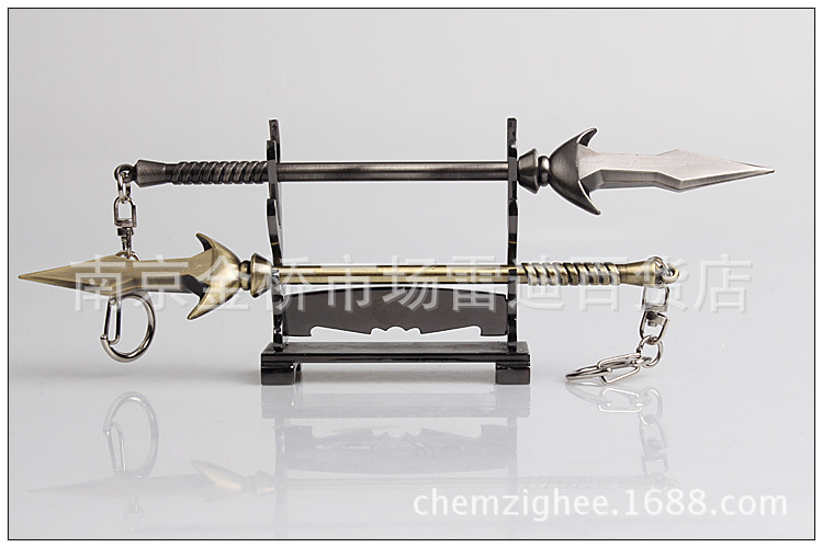【武器模型LOL联盟v武器之矛卡莉斯塔英雄皮肤雷诺积木有几款图片