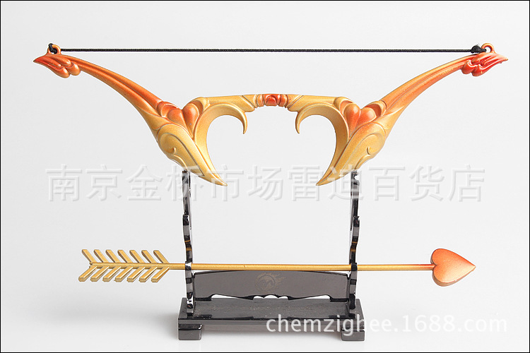 【英雄玩具LOL情人节女王觅心皮肤艾希武器模超级拼图联盟图片