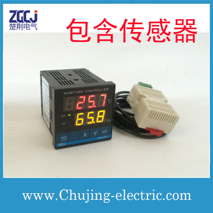 廠傢直銷 中文英文版 溫濕度控製器 TDK0302溫濕度表 贈傳感器批發・進口・工廠・代買・代購