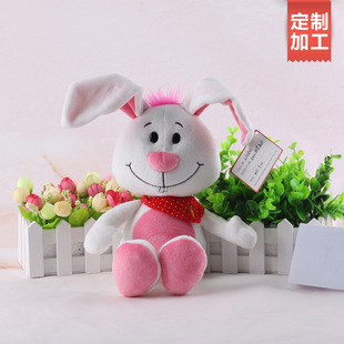 专业加工订制毛绒小兔子小动物礼品韩版可爱婚庆毛绒玩具公仔