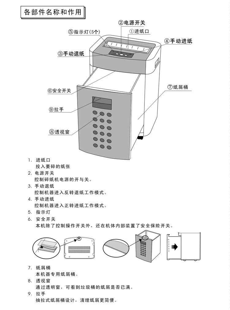 杰丽斯886电动碎纸机 商务碎纸机办公碎纸机中型立式