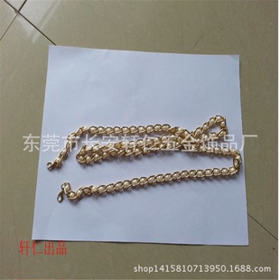 厂家供应30CM长直径珠子4mm~6mm优质夹珠链条 手机壳饰品链条