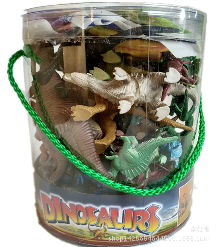 玩具模型_奥斯尼 男孩 桶装恐龙模型 静态塑胶