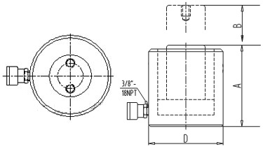 厂家直销 150t 薄型液压千斤顶 薄型顶 jrcs-1502