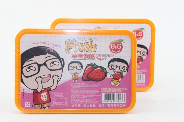A进口零食品批发 香港优之良品 草莓优酪果冻