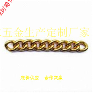 厂家直销银色 浅金色线径2.0 五金饰品铝链条  金属 包包链条定制