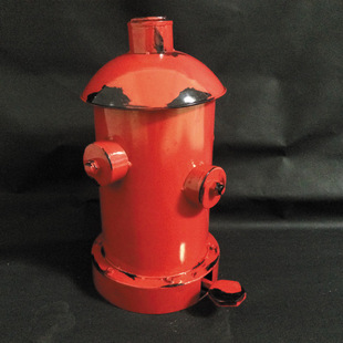 佳华家居  彩色烤漆创意家居消防栓垃圾桶  复古做旧消防栓垃圾桶
