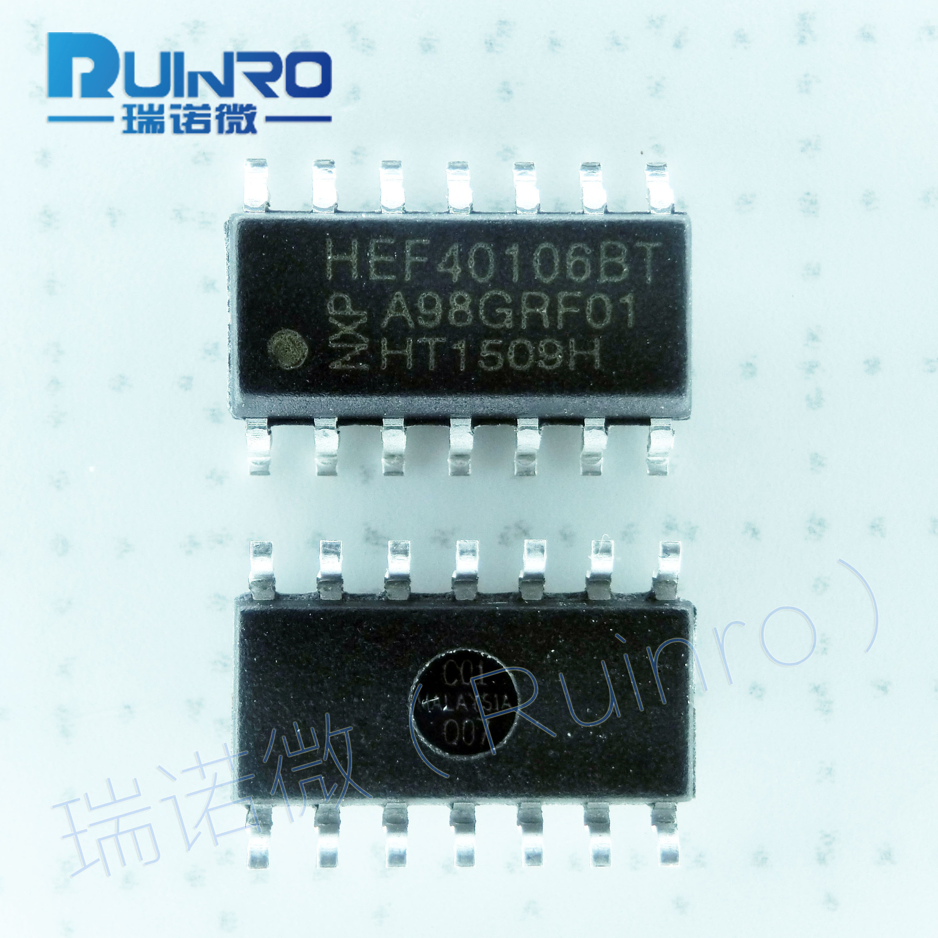 hef40106bt hef40106 六非门触发器 贴片sop-14 全新nxp国产