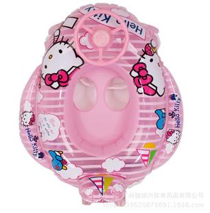 Hello Kitty凯蒂猫正品冰爽之炫酷座圈儿童粉色游泳圈大座圈