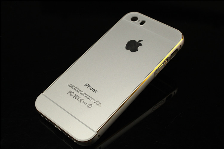 厂家直销 iphone5带后盖金属边框 iphone5s金属边框 i5带后盖边框